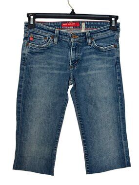 Big Star Flary 27R Womens Denim Capri Jeans Medium Wash Made In USA